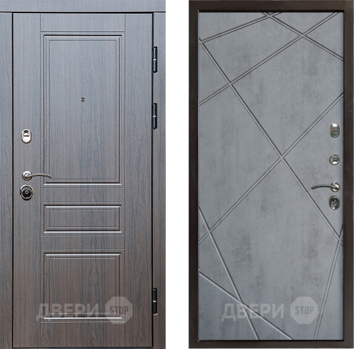 Дверь Престиж Классика Венге Лучи Бетон темный в Электроуглях