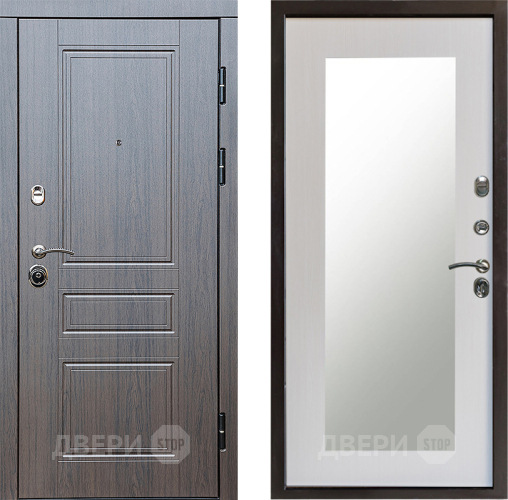 Входная металлическая Дверь Престиж Классика Венге Зеркло Пастораль Лиственница белая в Электроуглях