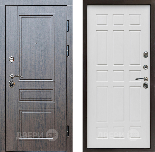 Входная металлическая Дверь Престиж Классика Венге Спарта Белое дерево в Электроуглях