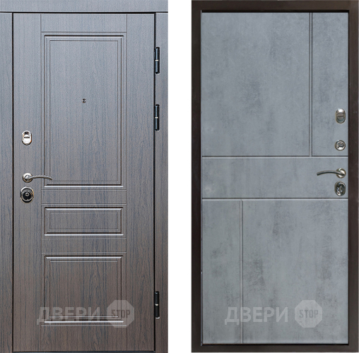 Входная металлическая Дверь Престиж Классика Венге Горизонт Бетон темный в Электроуглях