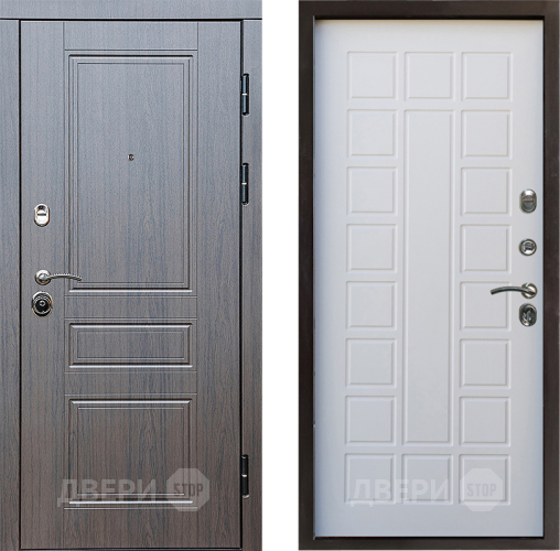 Входная металлическая Дверь Престиж Классика Венге Престиж Белое дерево в Электроуглях