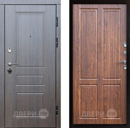 Входная металлическая Дверь Престиж Классика Венге Премиум Орех светлый в Электроуглях