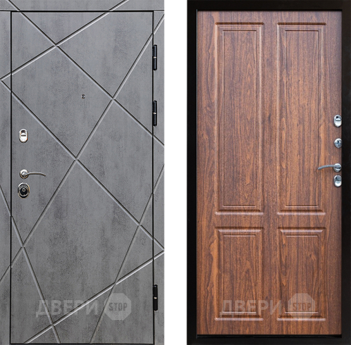 Входная металлическая Дверь Престиж Лучи Премиум Орех светлый в Электроуглях