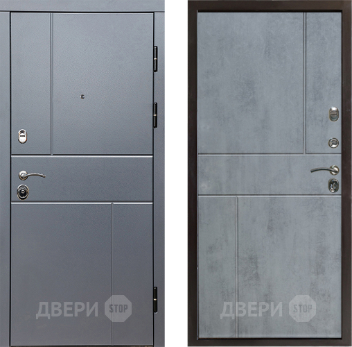 Входная металлическая Дверь Престиж Горизонт Грэй Горизонт Бетон темный в Электроуглях