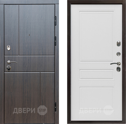 Входная металлическая Дверь Престиж Горизонт Венге Классика Лиственница белая в Электроуглях