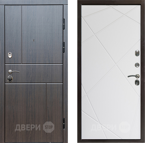 Входная металлическая Дверь Престиж Горизонт Венге Лучи Бетон белый в Электроуглях