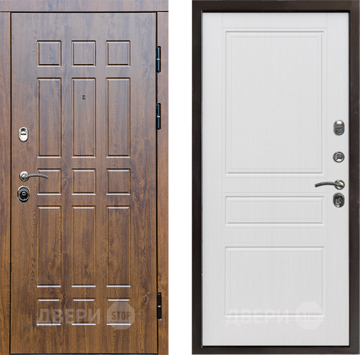 Входная металлическая Дверь Престиж Стандарт Классика Белое дерево в Электроуглях