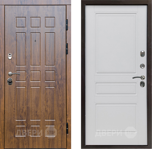 Входная металлическая Дверь Престиж Стандарт Классика Белый матовый в Электроуглях