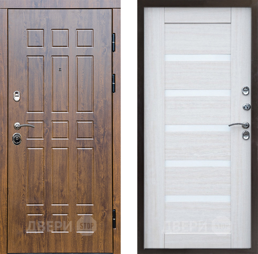 Входная металлическая Дверь Престиж Стандарт Царга Лиственница белая в Электроуглях
