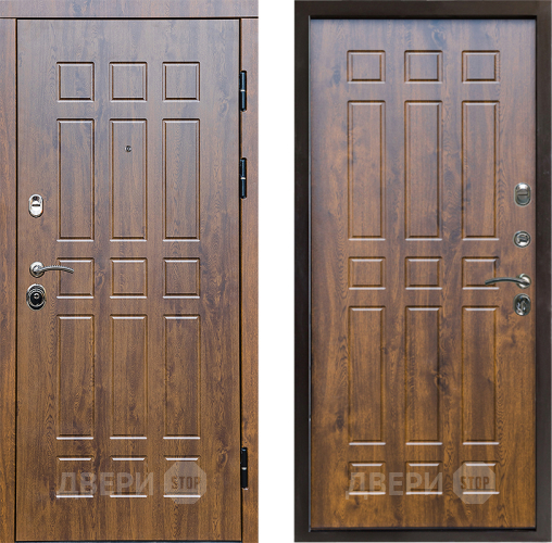 Входная металлическая Дверь Престиж Стандарт Спарта Дуб в Электроуглях