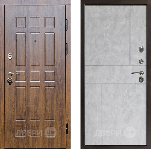 Входная металлическая Дверь Престиж Стандарт Горизонт Бетон светлый в Электроуглях