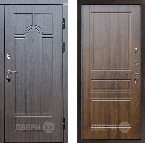 Входная металлическая Дверь Престиж Арка Классика Дуб в Электроуглях