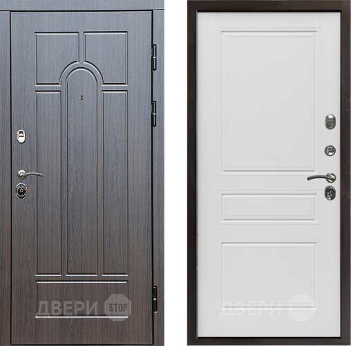 Входная металлическая Дверь Престиж Арка Классика Лиственница белая в Электроуглях