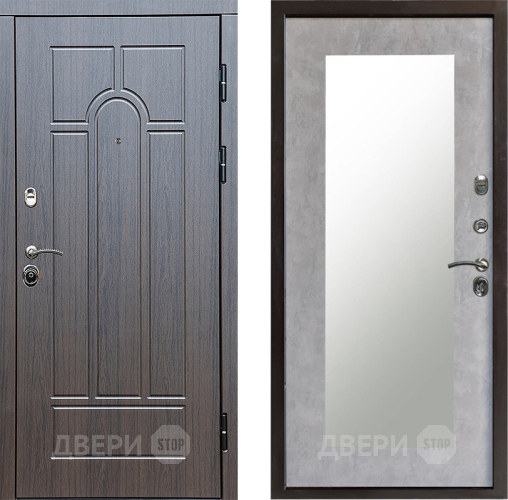 Дверь Престиж Арка Зеркло Пастораль Бетон светлый в Электроуглях