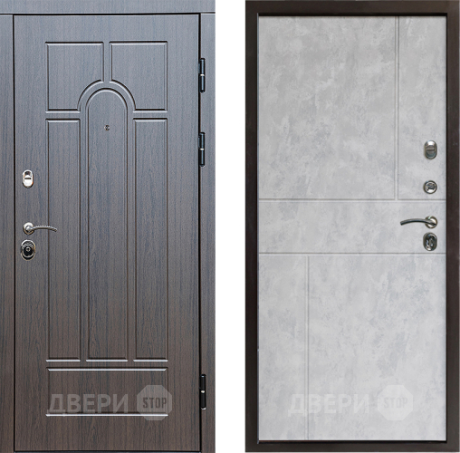 Входная металлическая Дверь Престиж Арка Горизонт Бетон светлый в Электроуглях