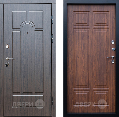 Входная металлическая Дверь Престиж Арка Премиум Орех темный в Электроуглях