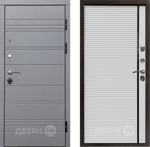 Входная металлическая Дверь Престиж Линия Грэй Porte Белый в Электроуглях