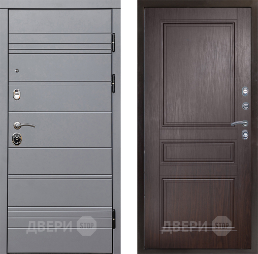 Входная металлическая Дверь Престиж Линия Грэй Классика Венге в Электроуглях