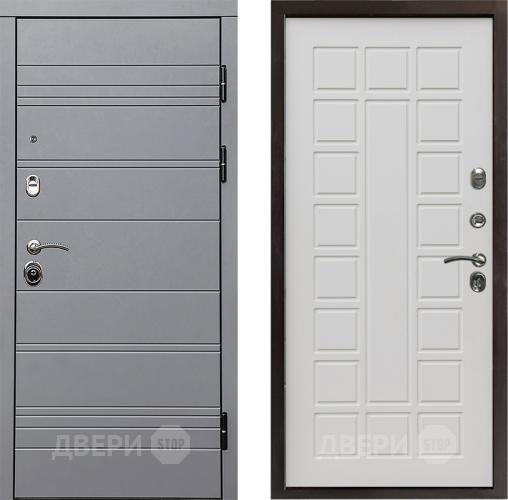 Входная металлическая Дверь Престиж Линия Грэй Престиж Бежевый мат в Электроуглях