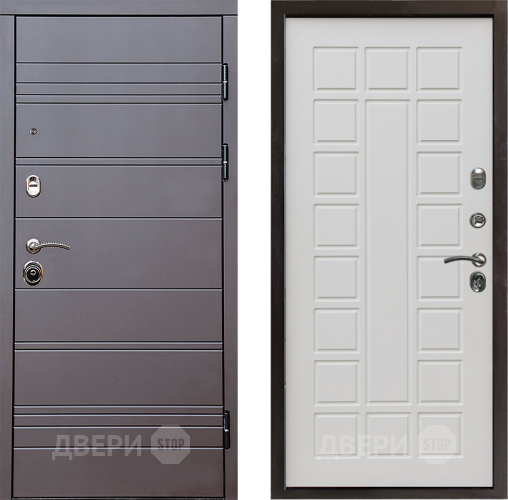 Входная металлическая Дверь Престиж Линия Браун Престиж Бежевый мат в Электроуглях