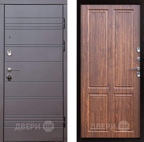 Входная металлическая Дверь Престиж Линия Браун Премиум Орех светлый в Электроуглях
