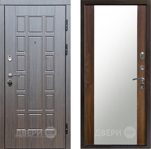 Входная металлическая Дверь Престиж Престиж Зеркало Дуб в Электроуглях
