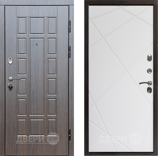 Входная металлическая Дверь Престиж Престиж Лучи Бетон белый в Электроуглях