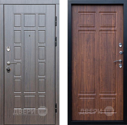 Входная металлическая Дверь Престиж Престиж Премиум Орех темный в Электроуглях