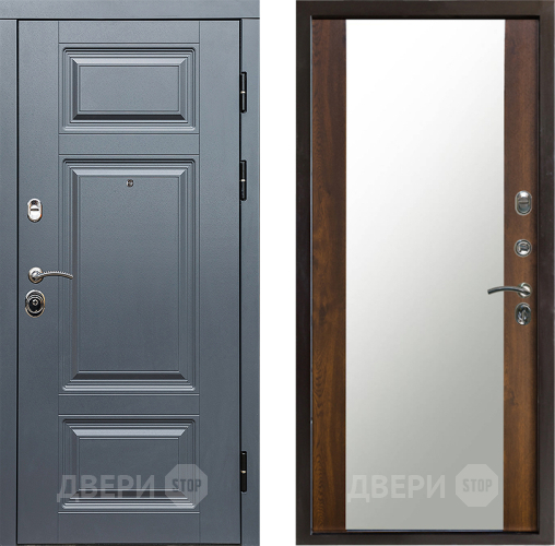 Входная металлическая Дверь Престиж Премиум Зеркало Дуб в Электроуглях