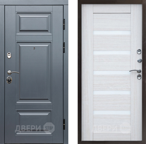 Входная металлическая Дверь Престиж Премиум Царга Лиственница белая в Электроуглях