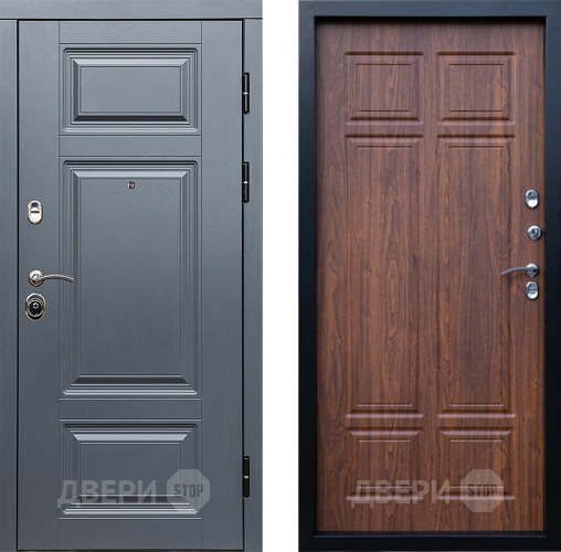 Входная металлическая Дверь Престиж Премиум Премиум Орех темный в Электроуглях