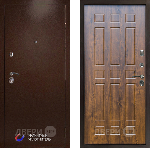 Входная металлическая Дверь Престиж Медь Спарта Дуб в Электроуглях