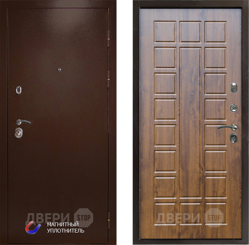 Входная металлическая Дверь Престиж Медь Престиж Дуб в Электроуглях