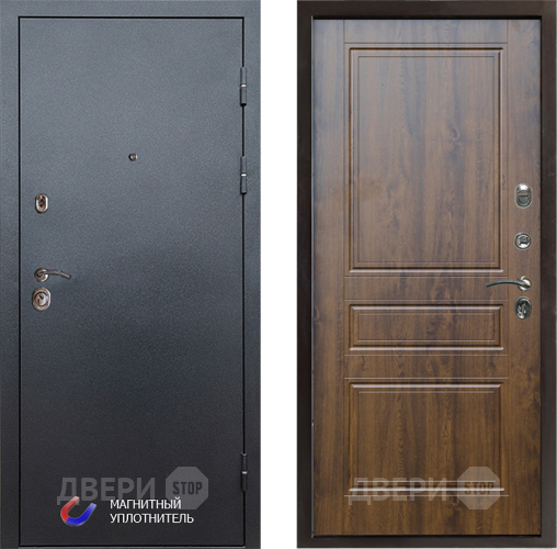 Входная металлическая Дверь Престиж Графит Классика Дуб в Электроуглях