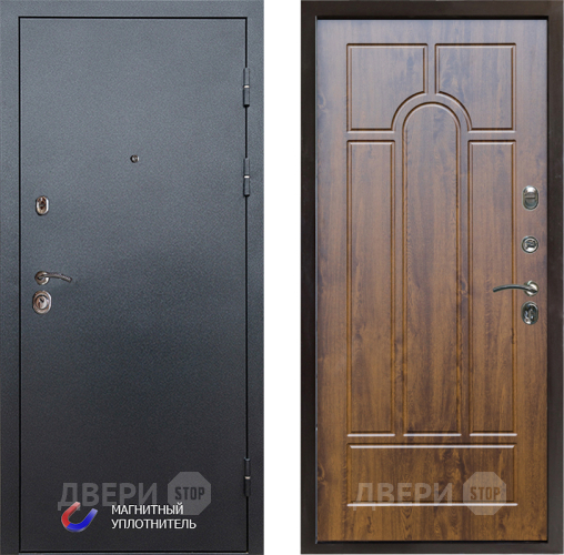 Входная металлическая Дверь Престиж Графит Арка Дуб в Электроуглях