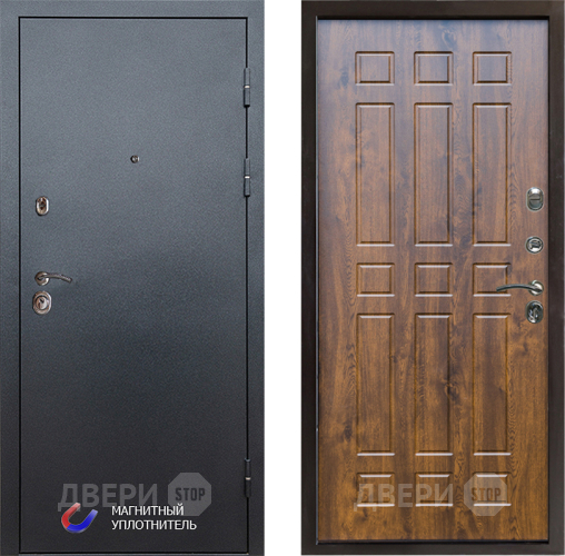 Входная металлическая Дверь Престиж Графит Спарта Дуб в Электроуглях