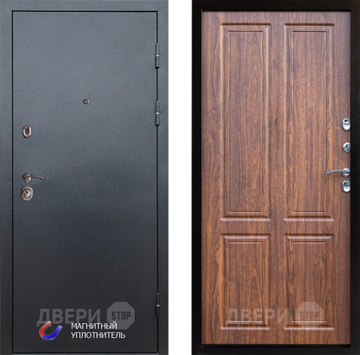 Входная металлическая Дверь Престиж Графит Премиум Орех светлый в Электроуглях