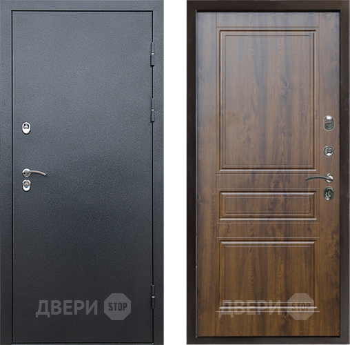 Входная металлическая Дверь Престиж TERMO с терморазрывом Снегирь Серебро Классика Дуб в Электроуглях