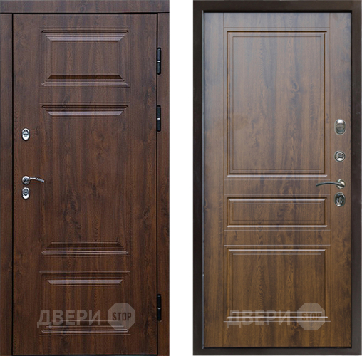 Входная металлическая Дверь Престиж TERMO с терморазрывом Премиум Орех Классика Дуб в Электроуглях