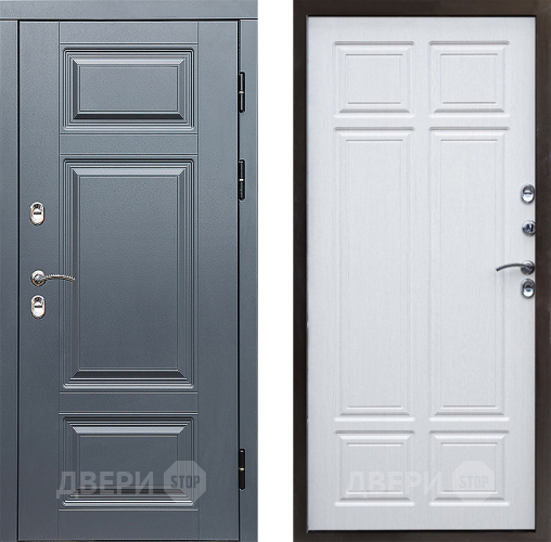 Входная металлическая Дверь Престиж TERMO с терморазрывом Премиум Грэй Премиум Лиственница белая в Электроуглях