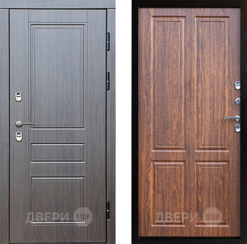 Входная металлическая Дверь Престиж TERMO с терморазрывом Классика Премиум Орех светлый в Электроуглях