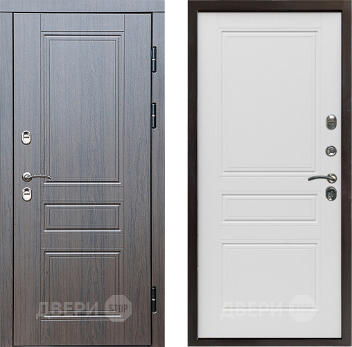 Входная металлическая Дверь Престиж TERMO с терморазрывом Классика Классика Лиственница белая в Электроуглях