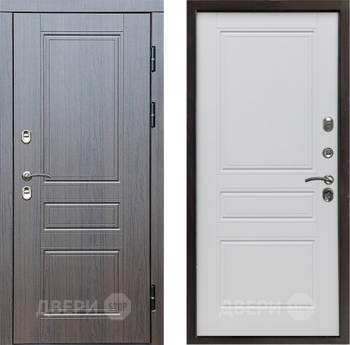 Входная металлическая Дверь Престиж TERMO с терморазрывом Классика Классика Белый матовый в Электроуглях