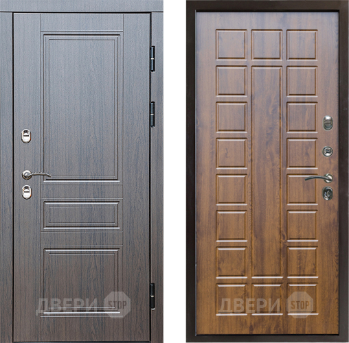 Входная металлическая Дверь Престиж TERMO с терморазрывом Классика Престиж Дуб в Электроуглях
