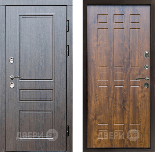 Входная металлическая Дверь Престиж TERMO с терморазрывом Классика Спарта Дуб в Электроуглях