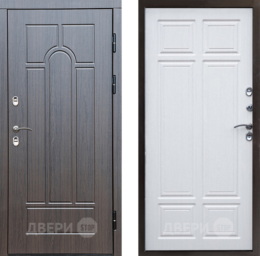 Входная металлическая Дверь Престиж TERMO с терморазрывом Арка Премиум Лиственница белая в Электроуглях