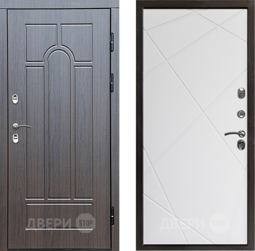 Дверь Престиж TERMO с терморазрывом Арка Лучи Бетон светлый в Электроуглях