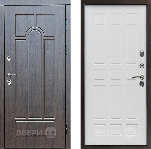 Входная металлическая Дверь Престиж TERMO с терморазрывом Арка Спарта Белое дерево в Электроуглях