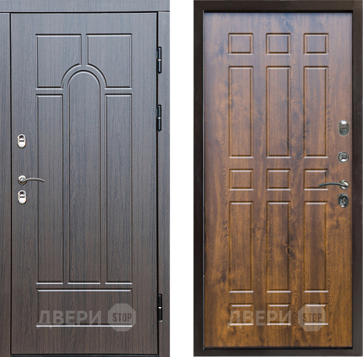 Входная металлическая Дверь Престиж TERMO с терморазрывом Арка Спарта Дуб в Электроуглях