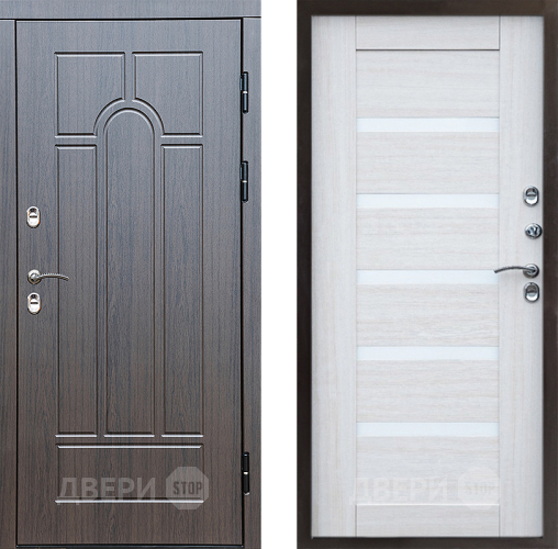 Входная металлическая Дверь Престиж TERMO с терморазрывом Арка Царга Лиственница белая в Электроуглях